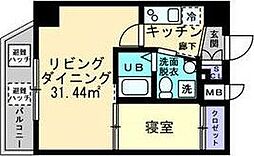 M:COURT関大前 1Kの間取図画像