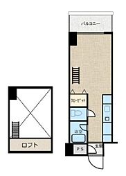 ミールズ江坂 1Kの間取図画像