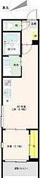 サンメイプル上新庄 1LDKの間取図画像