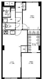 ベルコート 2LDKの間取図画像