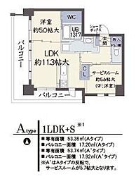 サンクステル 1SLDKの間取図画像