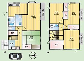 大阪府豊中市永楽荘3丁目（賃貸一戸建4SLDK・1階・109.30㎡） その2