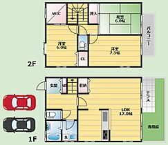 豊中市東豊中町3丁目テラスハウス  ｜ 大阪府豊中市東豊中町3丁目（賃貸テラスハウス3LDK・1階・89.43㎡） その2