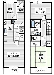 ガーデンハウス藤沢台第四住宅 3LDKの間取り