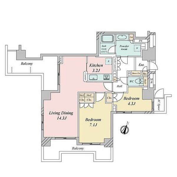 間取りを拡大表示