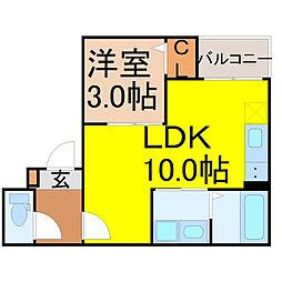 間取図画像 1LDK