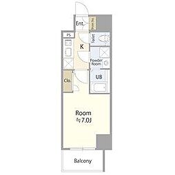 名古屋市営桜通線 桜山駅 徒歩2分の賃貸マンション 9階1Kの間取り