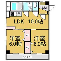 間取図画像 2LDK