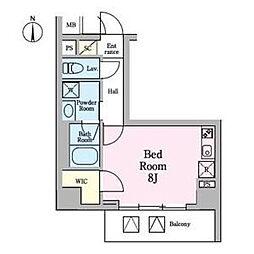名古屋市営名城線 新瑞橋駅 徒歩7分の賃貸マンション 3階ワンルームの間取り
