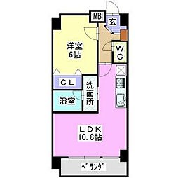 間取図画像 1LDK