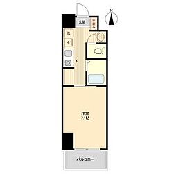 S-FORT神宮南 7階1Kの間取り