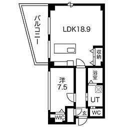 間取図画像 1LDK