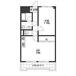 間取図画像 1LDK