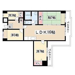 アーバンドエル杁中 6階/-