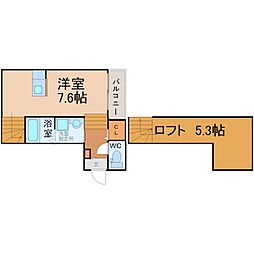 PreciousCourt御器所 1SKの間取図画像