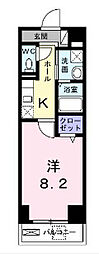 MSKビル 1Kの間取図画像