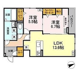 ルヴィータ広瀬 2階/-