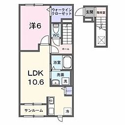 グラース アン 2階/-