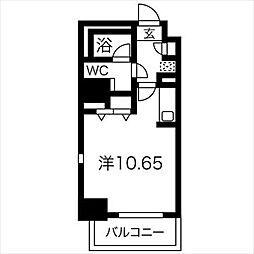 サンステージ金山 ワンルームの間取図画像