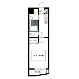 モラリエ西高蔵 1Kの間取図画像