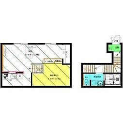 RadIAnce桜本町(レイディエンス桜本町) ワンルームの間取図画像