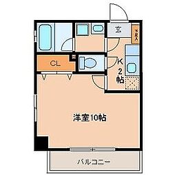 ALLGOGRATO 1Kの間取図画像