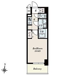 S-RESIDENCE堀田North2 1Kの間取図画像