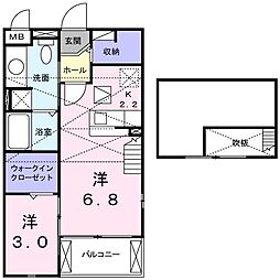 メロウハウスA 2階/-