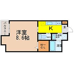 MAISONSPADE 1Kの間取図画像
