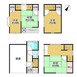 江戸川2丁目貸家 4DKの間取り