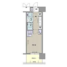 名古屋市営東山線 高畑駅 徒歩3分の賃貸マンション 10階1Kの間取り