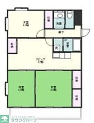 エクセルヤマヒロ 3階3LDKの間取り