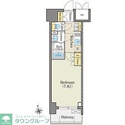 名古屋市営鶴舞線 上前津駅 徒歩4分の賃貸マンション 11階1Kの間取り