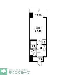 名古屋市営鶴舞線 鶴舞駅 徒歩8分の賃貸マンション 10階1Kの間取り