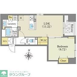 名古屋市営鶴舞線 伏見駅 徒歩4分の賃貸マンション 5階1LDKの間取り