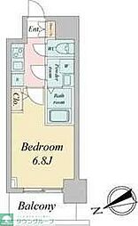 オーキッドレジデンス鶴舞 10階1Kの間取り