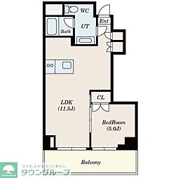 名古屋市営鶴舞線 上小田井駅 徒歩10分の賃貸マンション 1階1LDKの間取り
