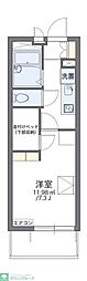 レオパレス五才美II 3階1Kの間取り