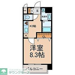 名鉄名古屋本線 栄生駅 徒歩2分の賃貸マンション 2階1Kの間取り