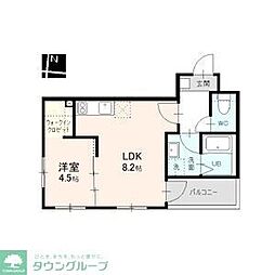MOVE名城公園 2階1LDKの間取り