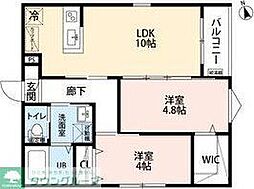 Kerasia(ケラシア) 1階2LDKの間取り