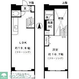 名古屋市営東山線 新栄町駅 徒歩2分の賃貸マンション 4階1LDKの間取り
