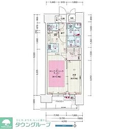 名古屋市営桜通線 久屋大通駅 徒歩2分の賃貸マンション 13階1LDKの間取り