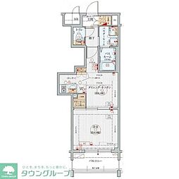 エステムプラザ名古屋駅前プライムタワー 9階1DKの間取り