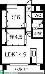 BERG大須 4階2LDKの間取り