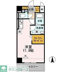 名古屋市営鶴舞線 鶴舞駅 徒歩6分の賃貸マンション 6階ワンルームの間取り