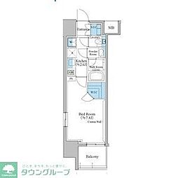 ブランシエスタ泉 1Kの間取図画像