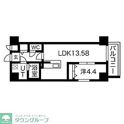 Primal千種stelo 1LDKの間取図画像