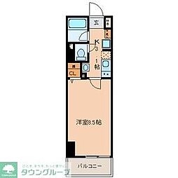 ベレーサ名駅ウエスト ワンルームの間取図画像