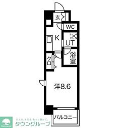 PURERESIDENCE名駅南 1Kの間取図画像